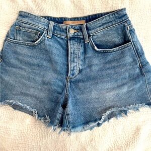 Joe's Jeans Blue Jean Shorts Frayed Hem